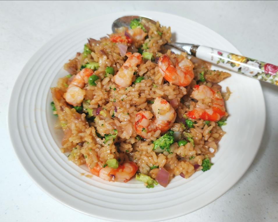 全网最好吃的【虾仁炒饭】！