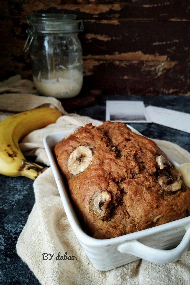 黑麦天然酵种香蕉肉桂蛋糕（快手banana bread）