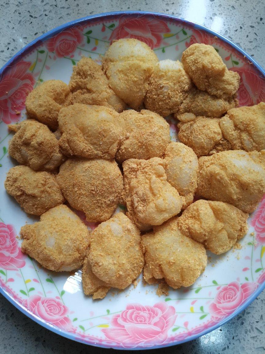 糍粑，糯米糍，黄豆粉粘糯米球【附上黄豆粉的做法】