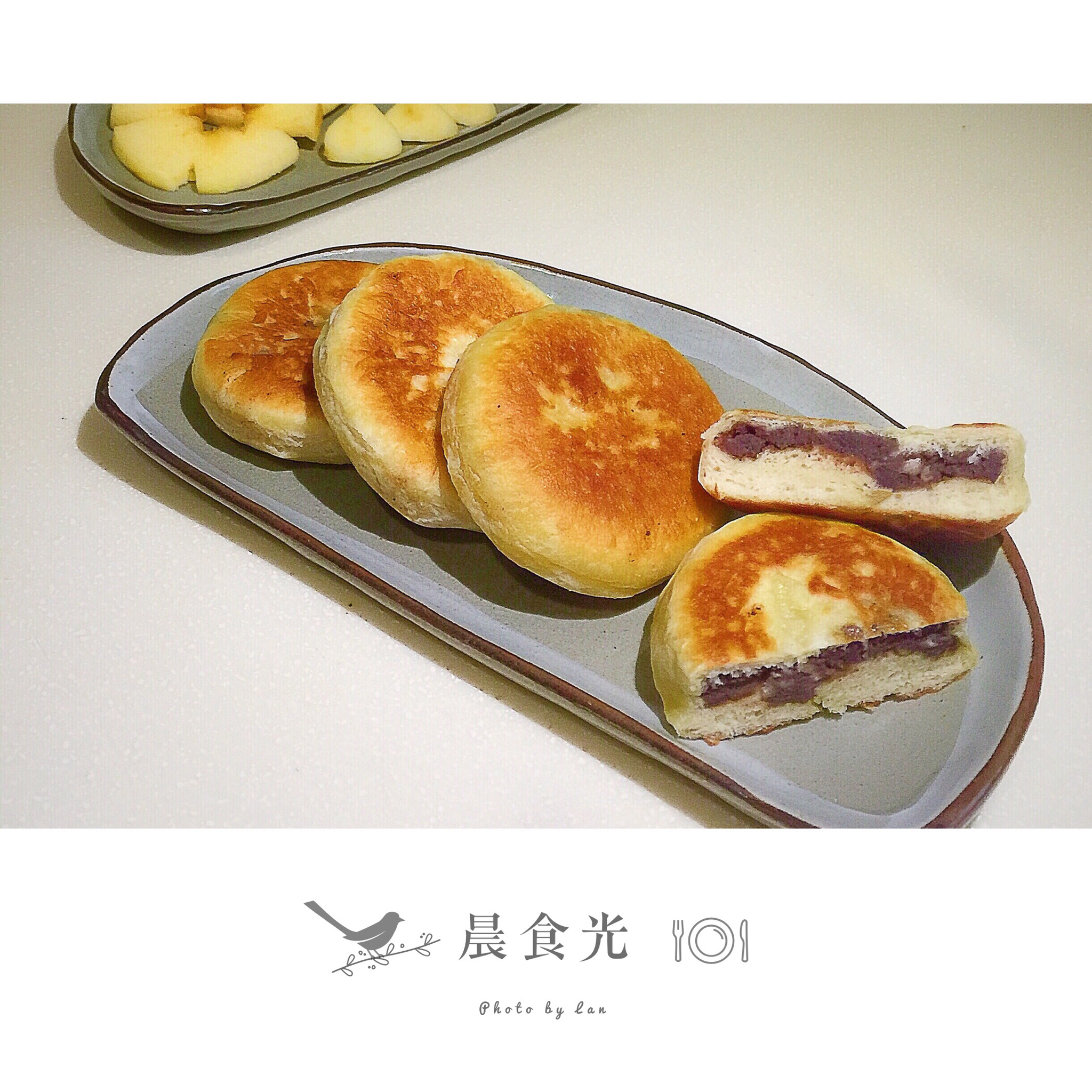 无油豆沙烙饼