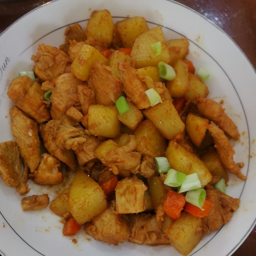 减脂餐——孜然土豆鸡胸肉