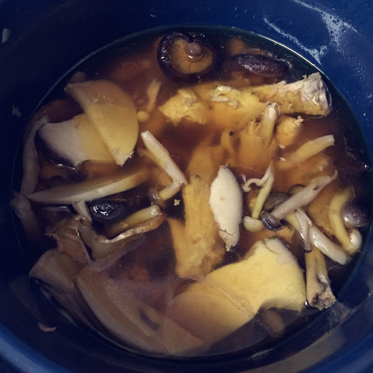 菌菇炖鸡汤