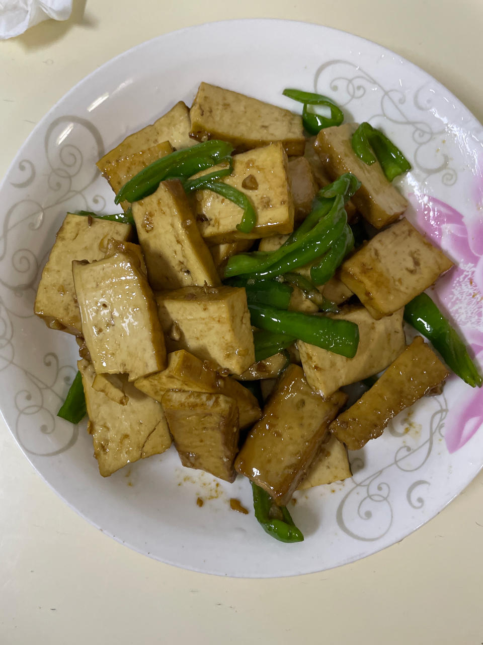 青椒炒豆干