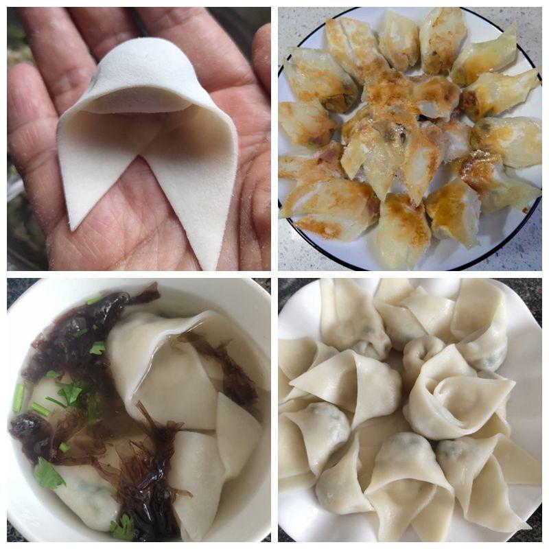 针菇鲜肉小馄饨的多种吃法（附手擀馄饨皮做法）的做法