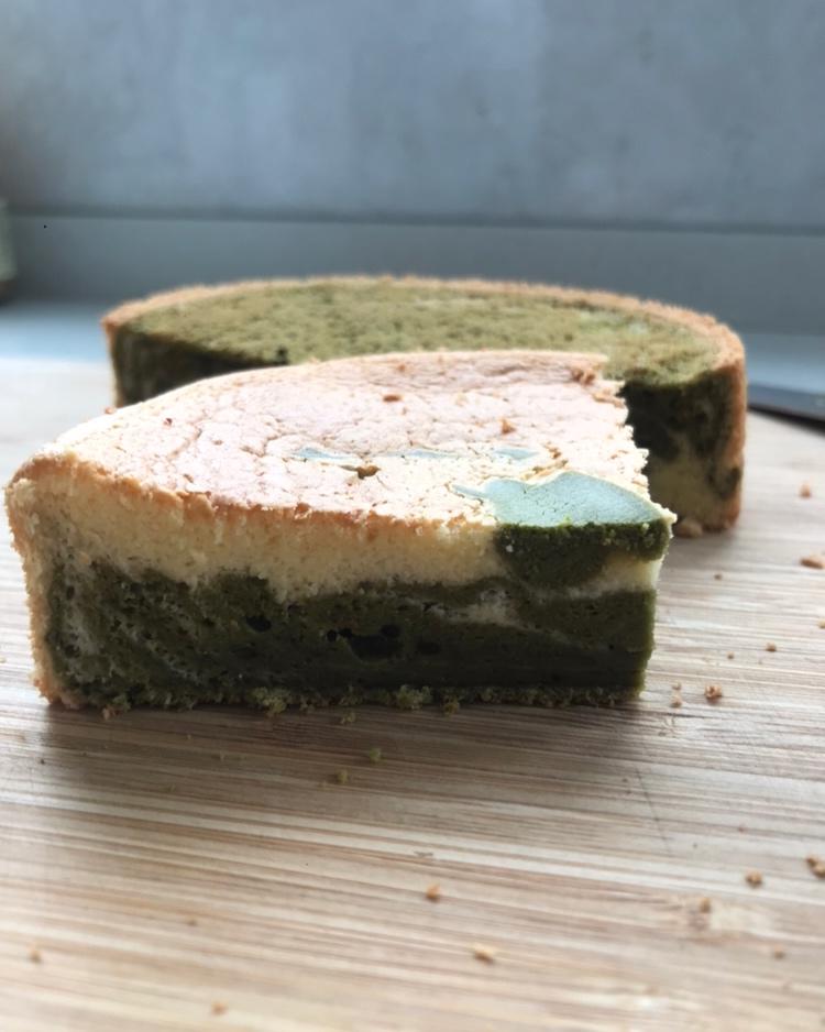 绿斑马戚风蛋糕