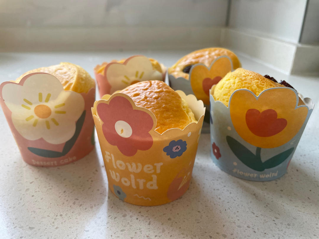 空气炸锅纸杯麦芬蛋糕（超简单）