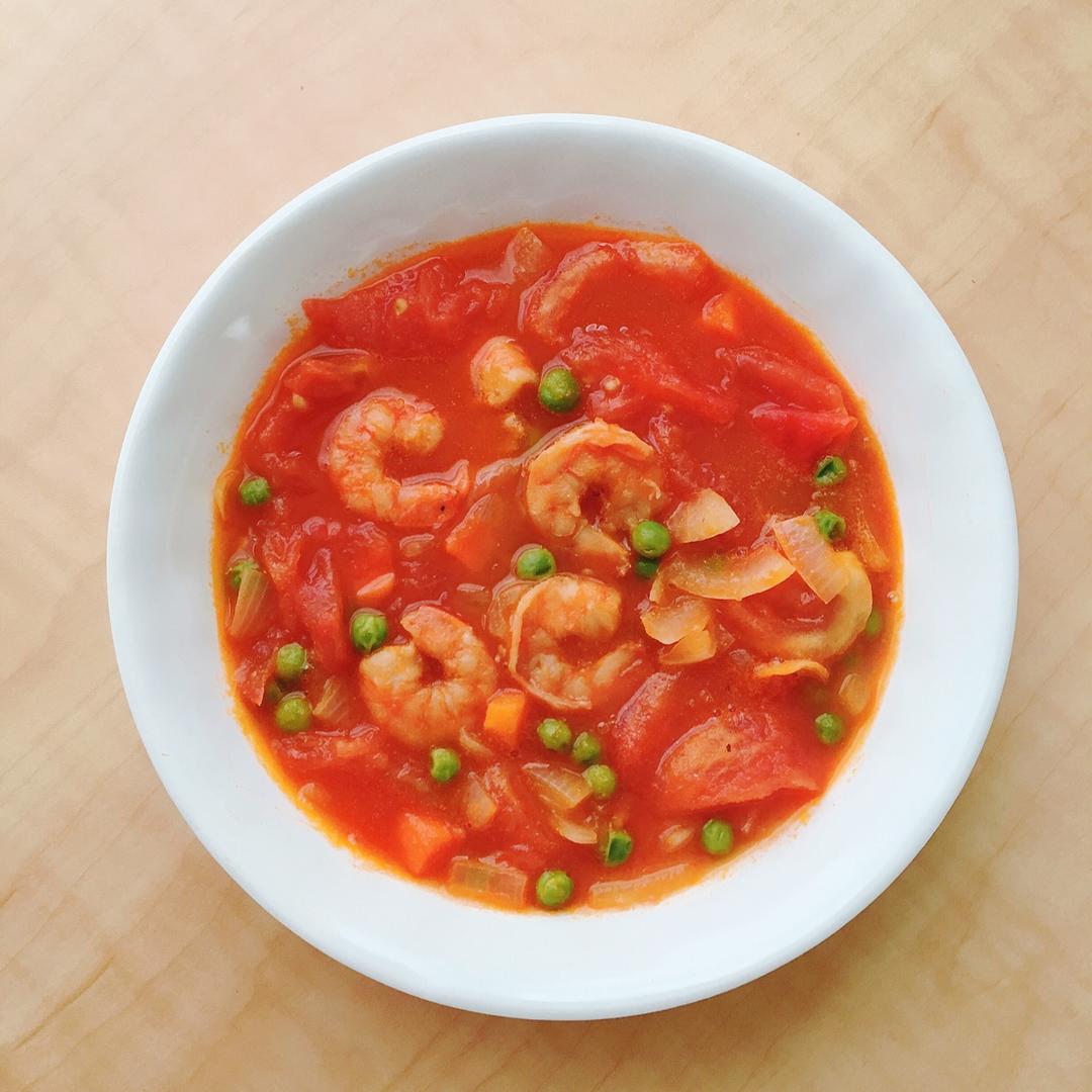 五分钟的番茄虾