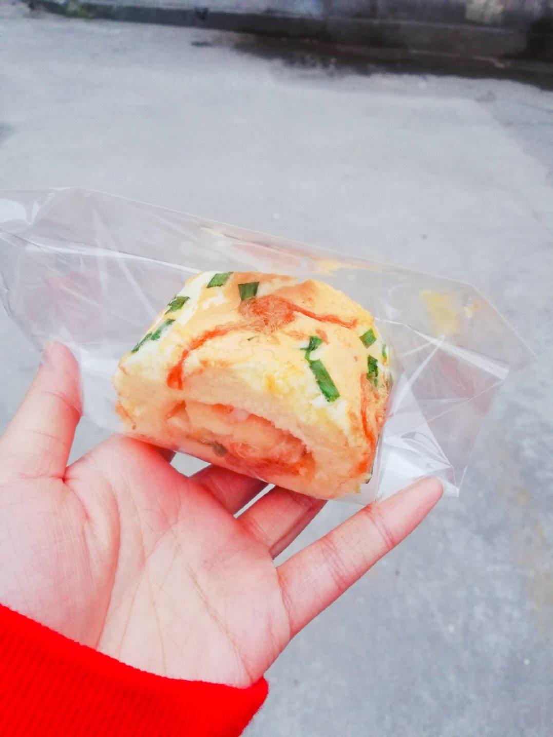 葱香肉松蛋糕卷