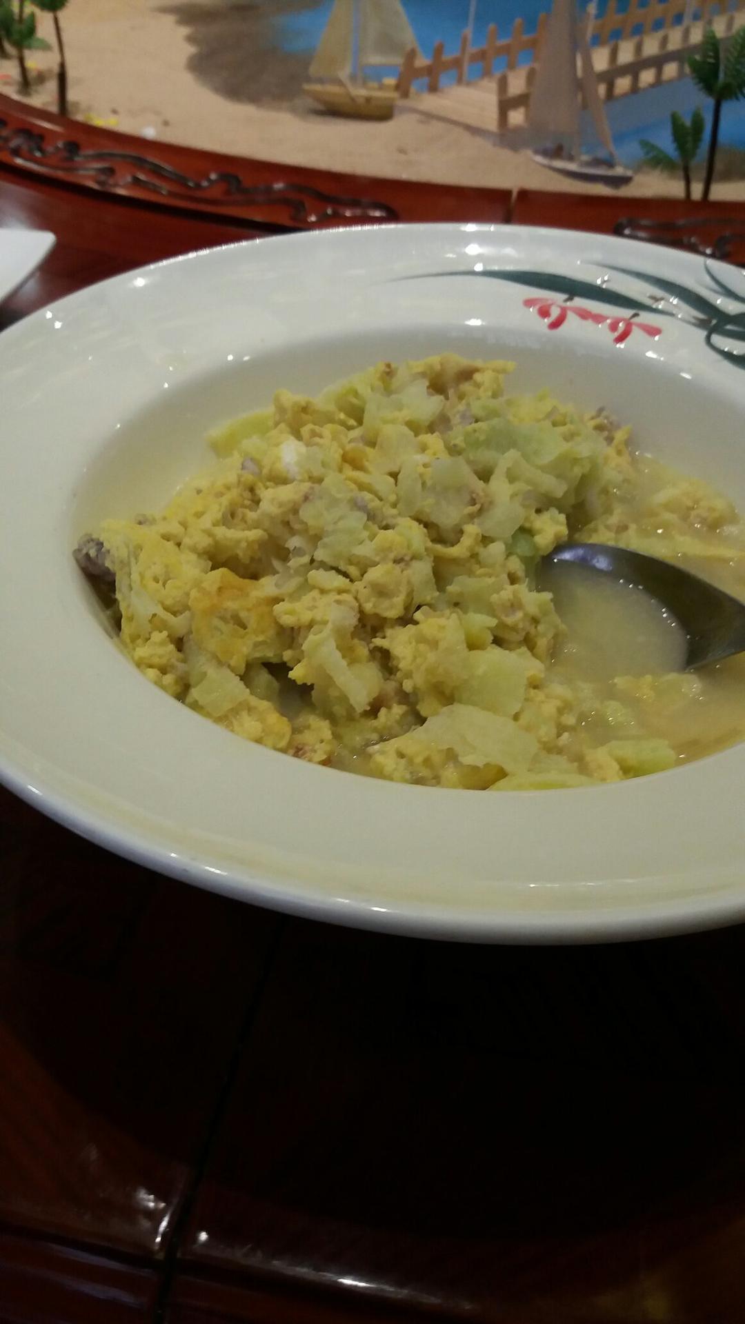 小白菜皮皮虾滑蛋【鲜掉眉毛】的做法