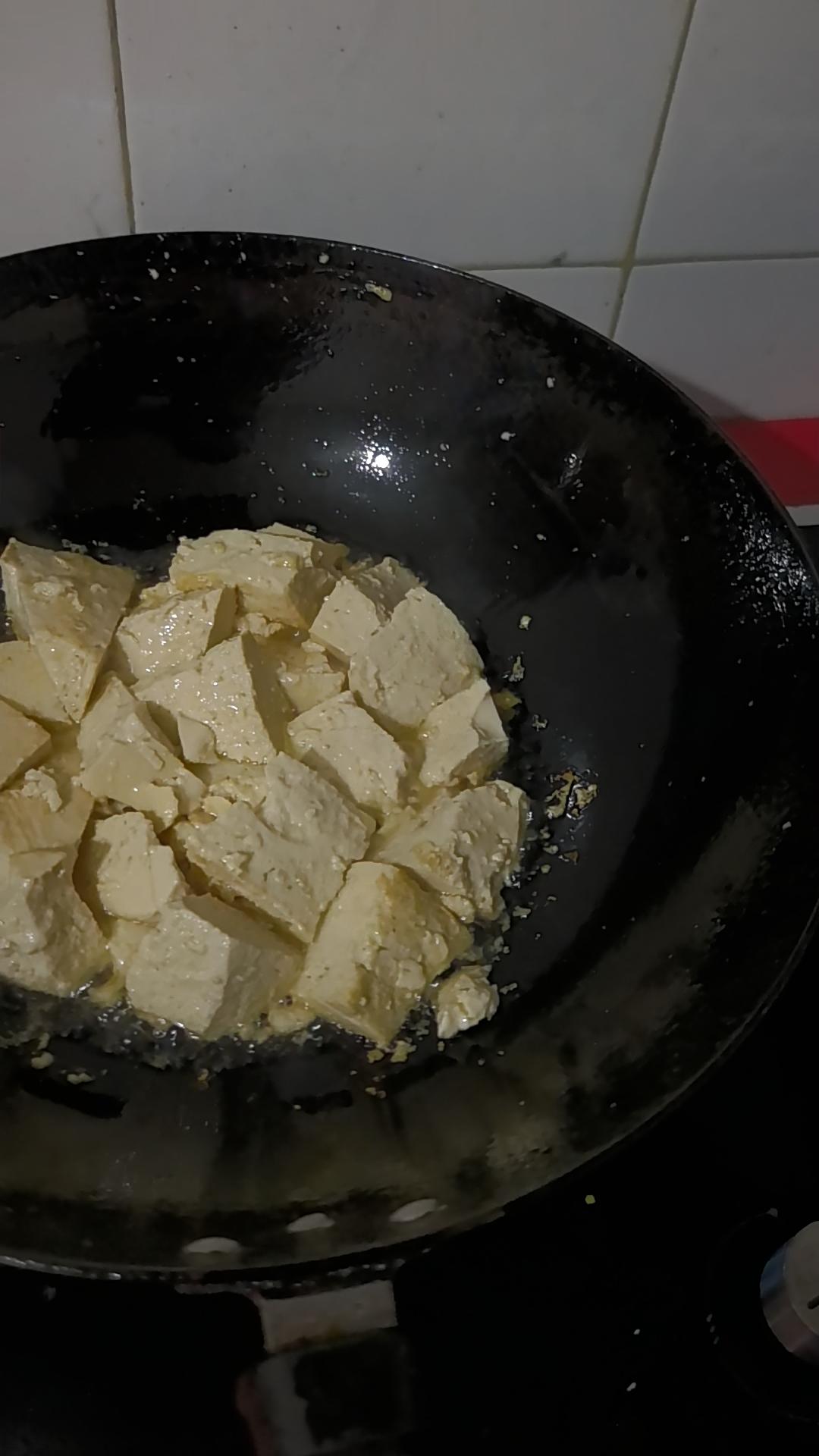 葱烧豆腐