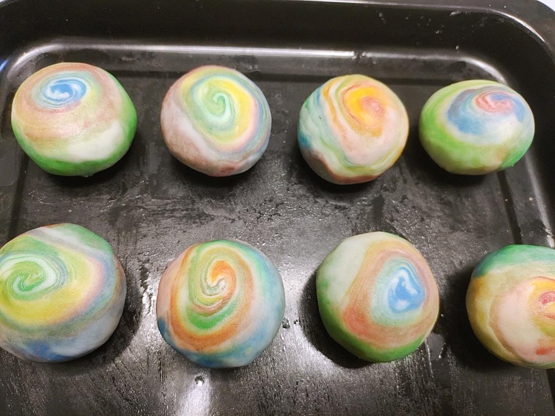🌈免揉，免松弛，超高颜值小马宝莉彩虹蛋黄酥（含详细操作视频）