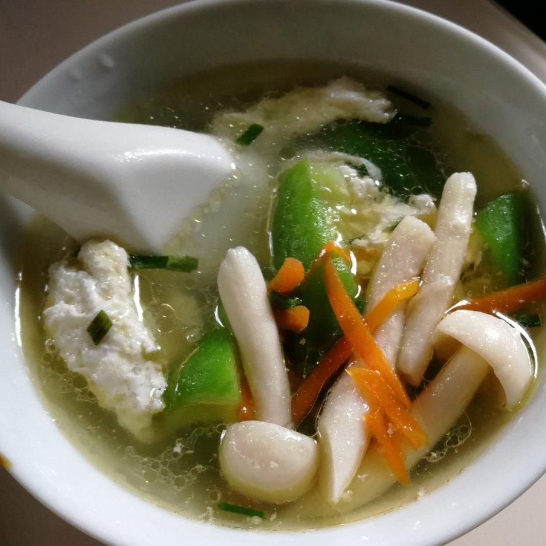 芙蓉菌菇丝瓜汤
