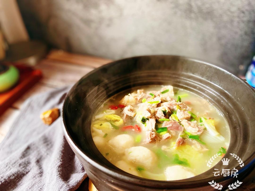 羊肉白菜粉丝煲