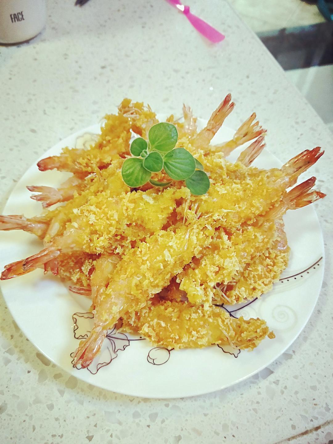 面包糠炸虾