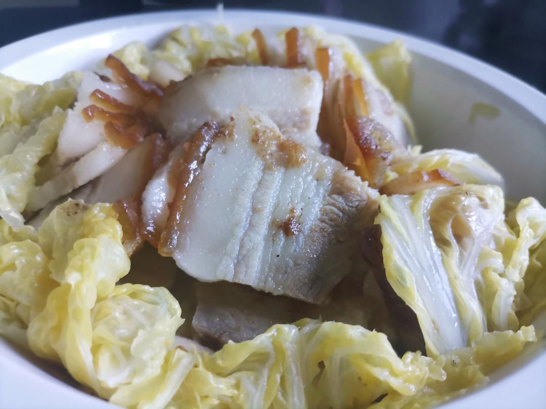 好吃又下饭的白菜粉丝蒸咸肉