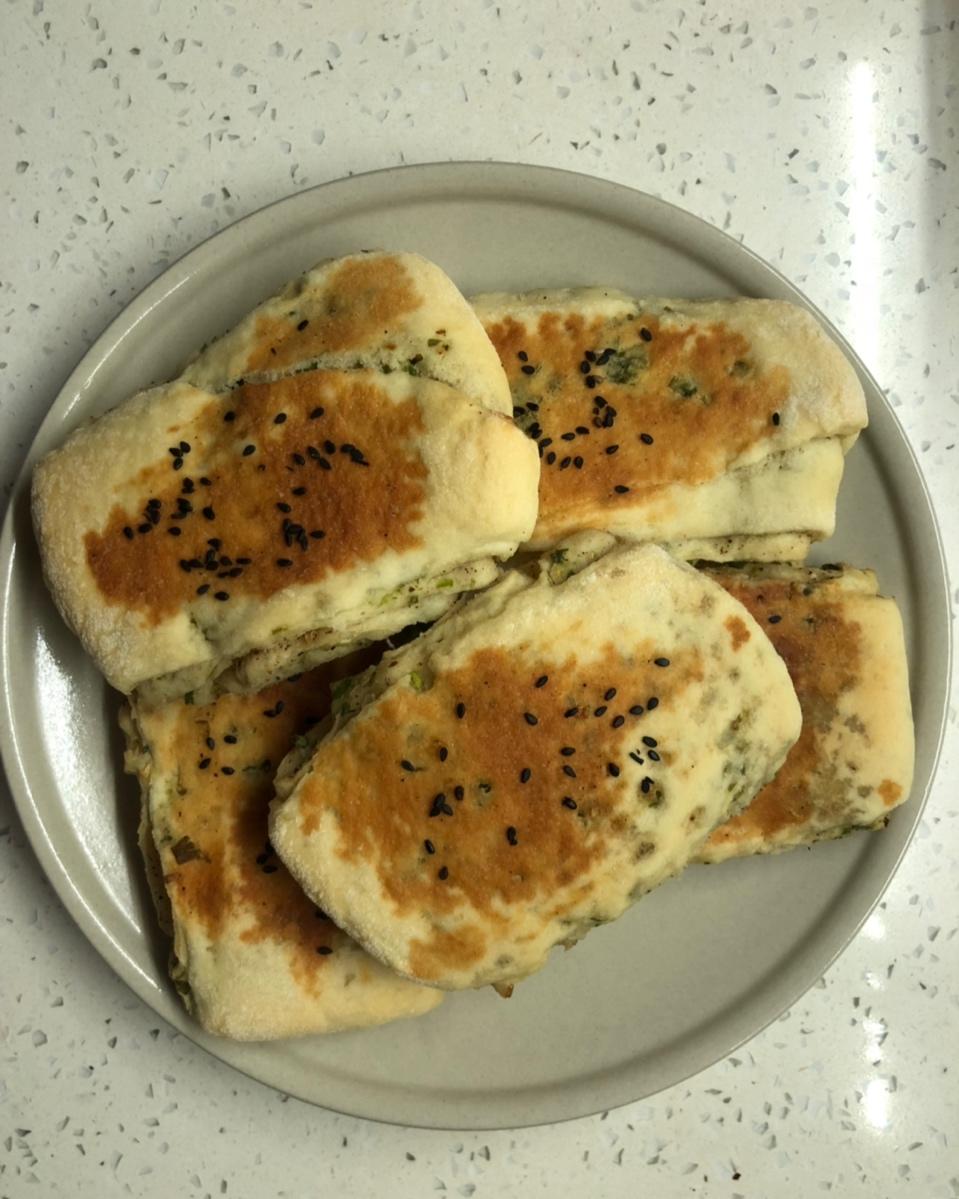家常葱油烤饼
