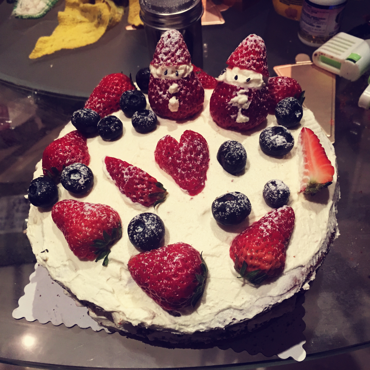 圣诞呆萌裸蛋糕