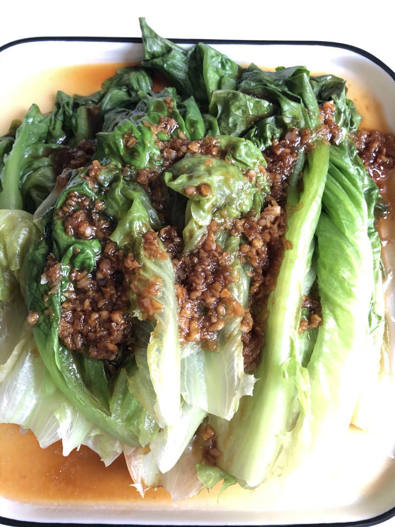 超级好吃低脂低热量的～蚝油生菜