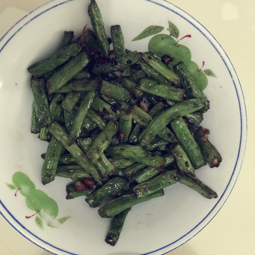 省时少油的干煸四季豆