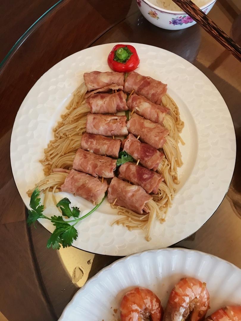金针菇培根卷