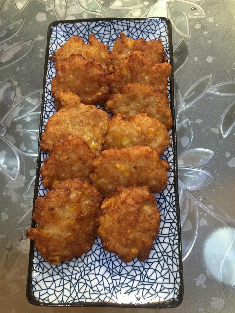 有颜值还健康的玉米虾饼，做法简单又好吃，一学就会