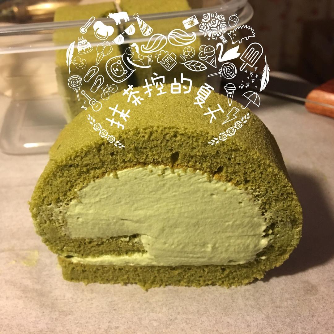 烫面抹茶蛋糕卷