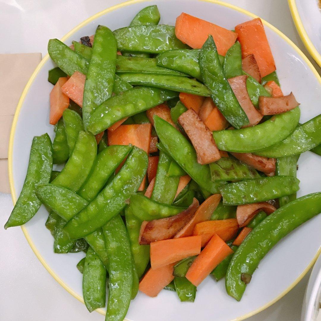 荷兰豆炒火腿