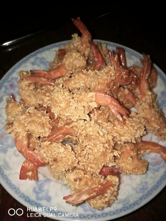 面包糠炸虾