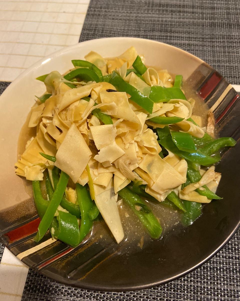 东北尖椒干豆腐