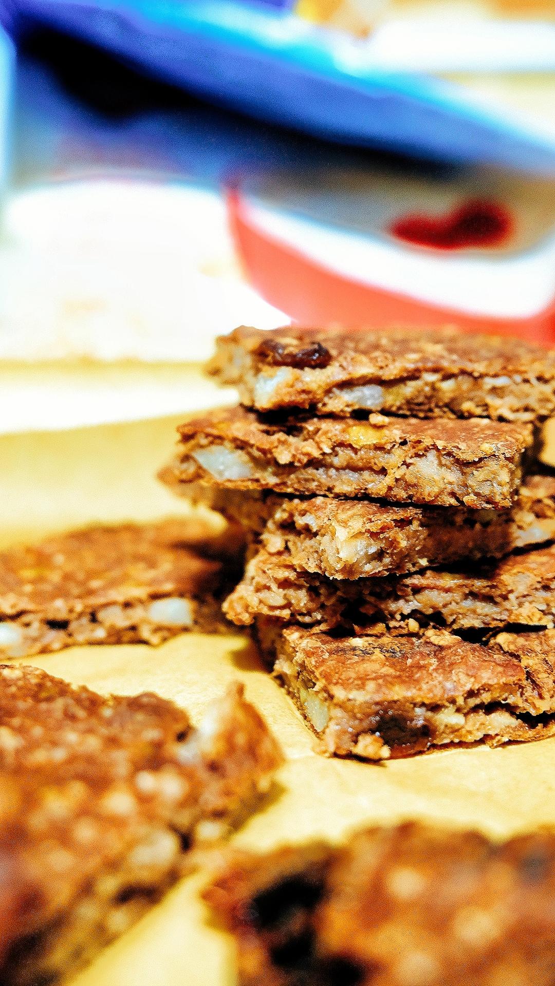 超低脂小零嘴 香蕉可可燕麦饼