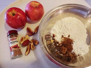 素食-纯素苹果红枣肉桂派/诞糕（无蛋奶）电饭锅版的做法 步骤1