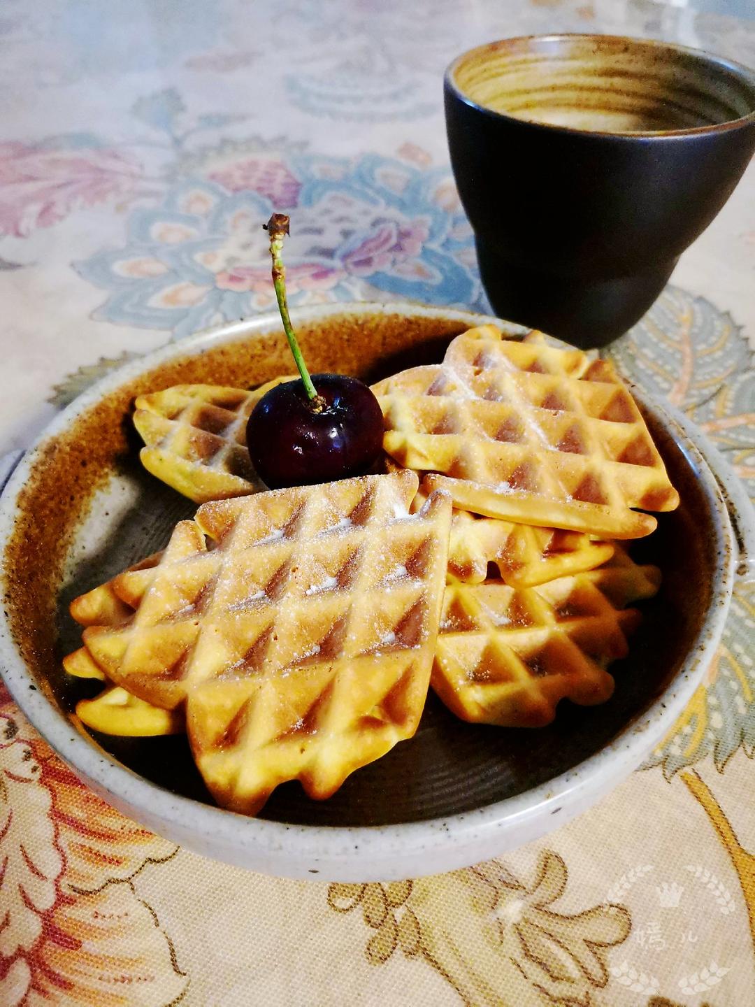 小朋友超爱的奶油格子松饼