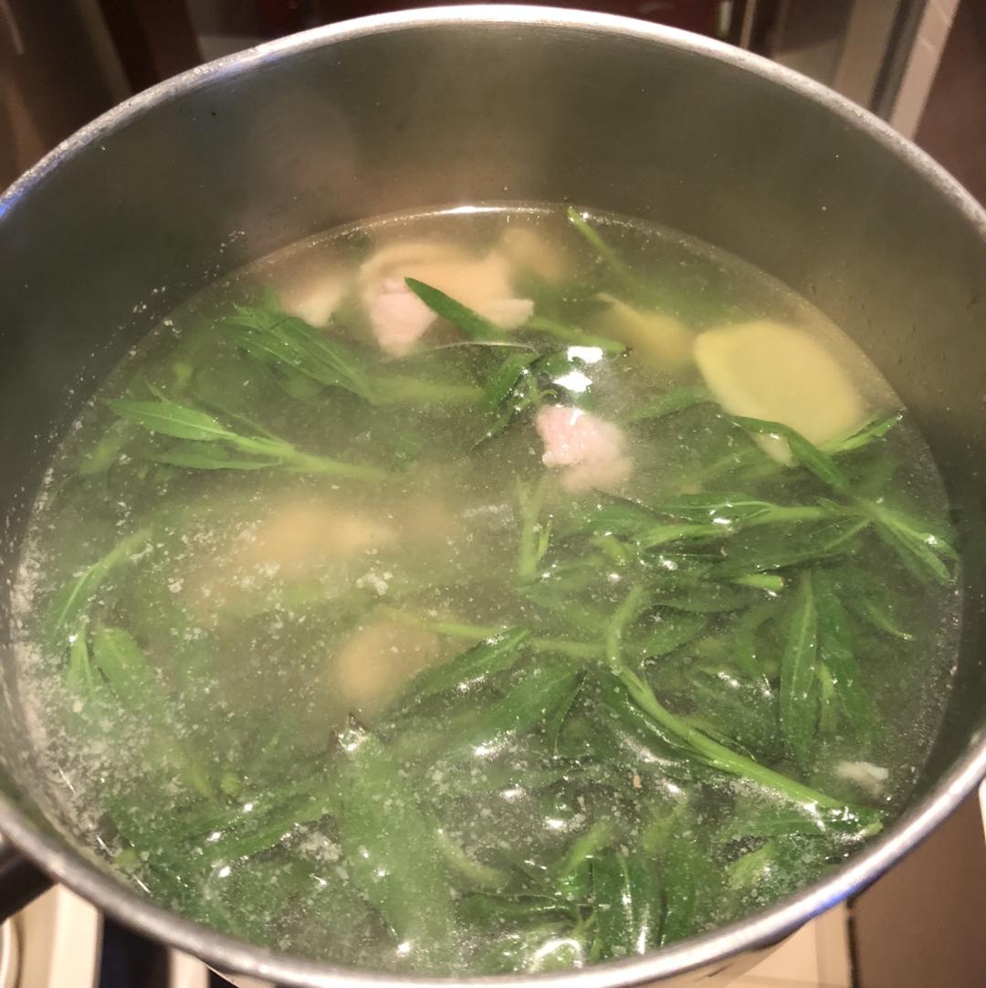 枸杞叶瘦肉汤（客家风味）