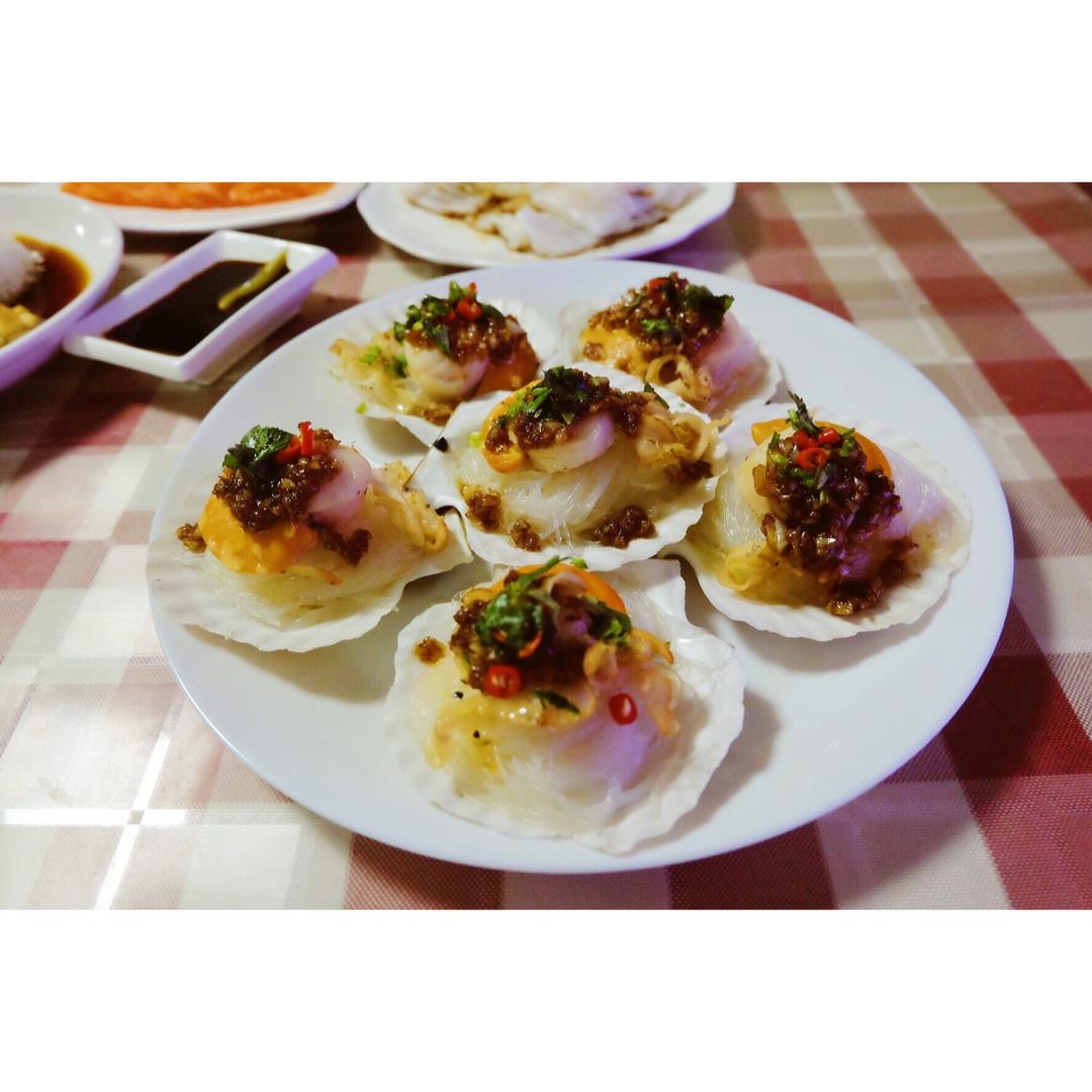 蒜蓉粉丝蒸扇贝