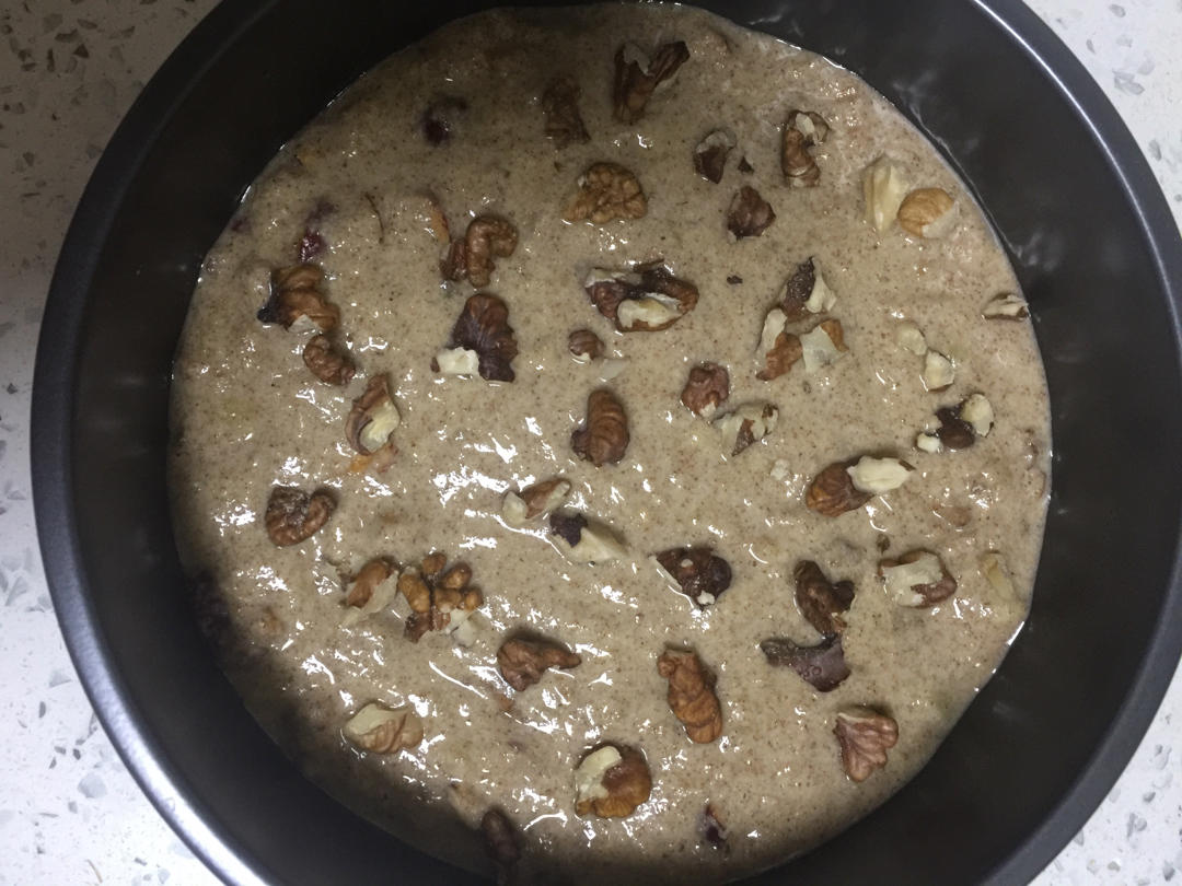 无油无糖香蕉红枣全麦马芬