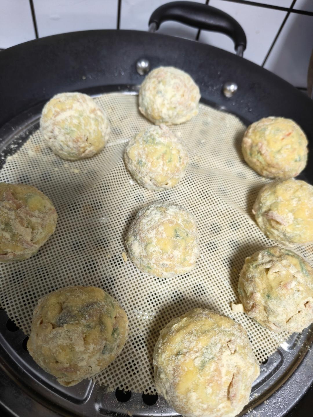 （减脂）玉米面菜团子