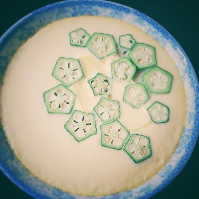 颜值控-做一朵开在碗里的花秋葵蒸水蛋