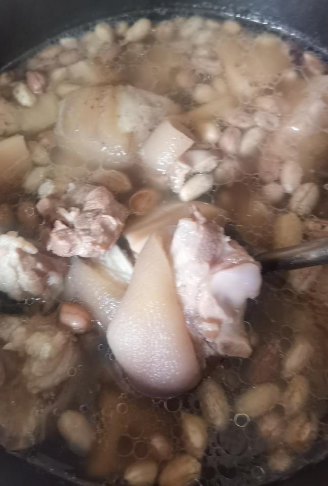 花生莲藕猪脚汤