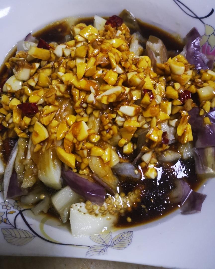 蒜泥（蒸）茄子的做法