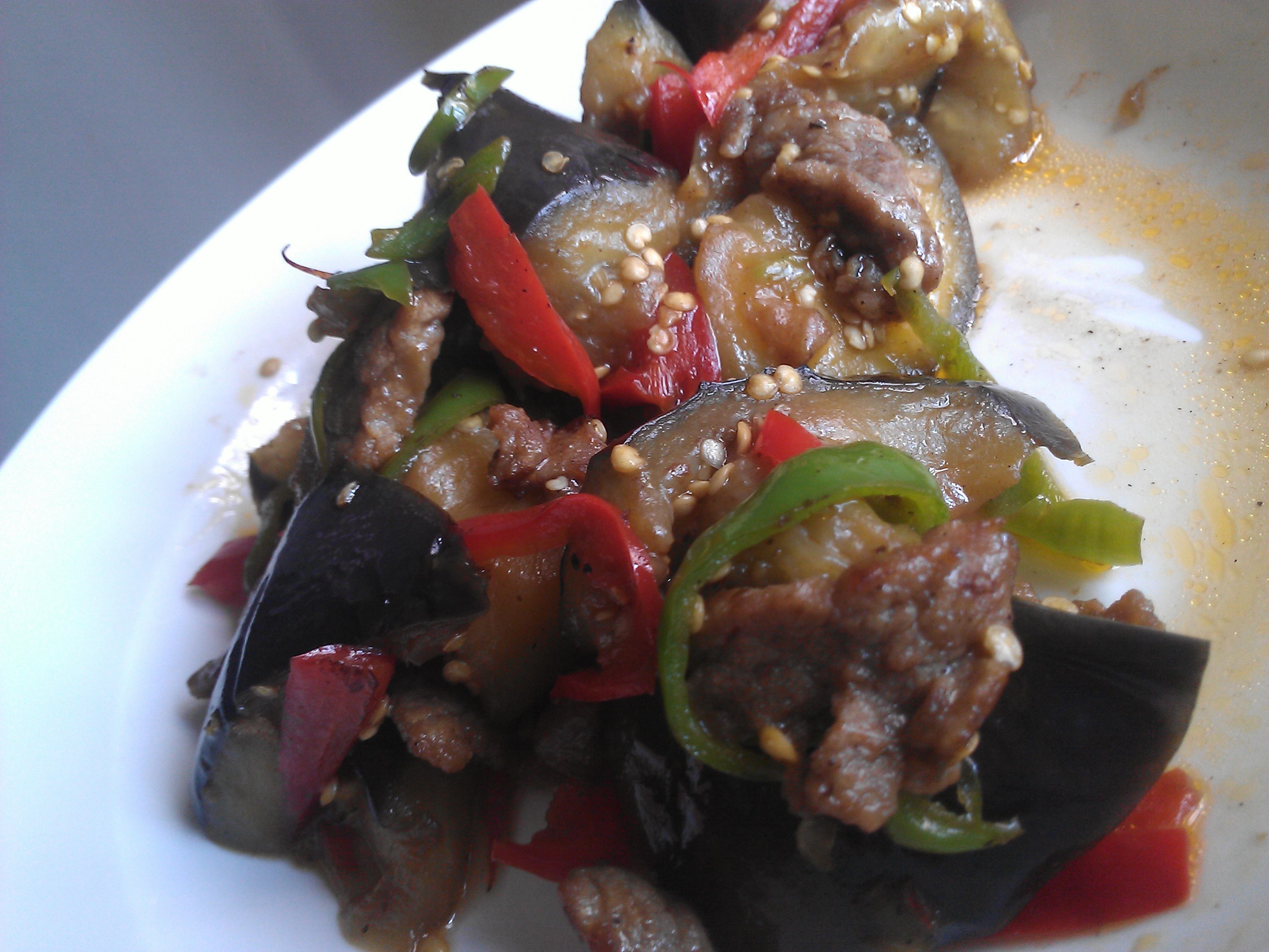 茄子烧牛肉
