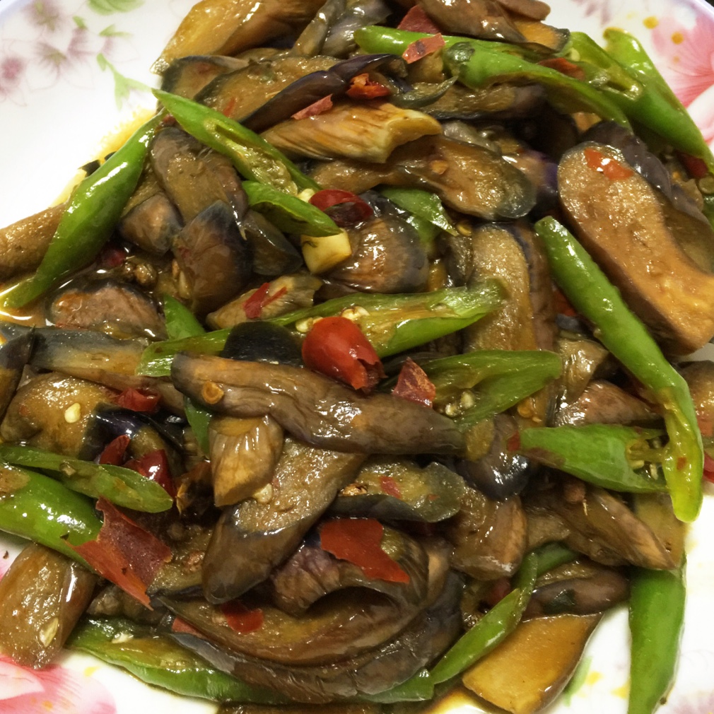 青椒茄子丝