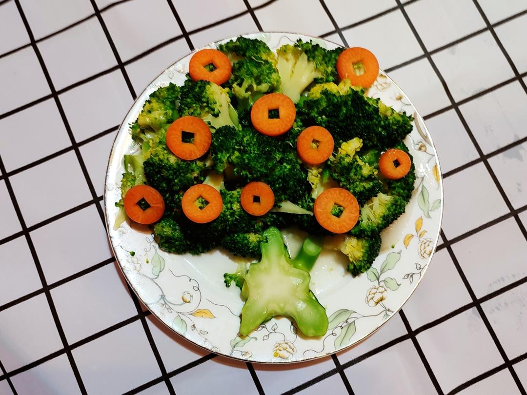 年夜菜之吉祥发财树（辣汁西兰花）