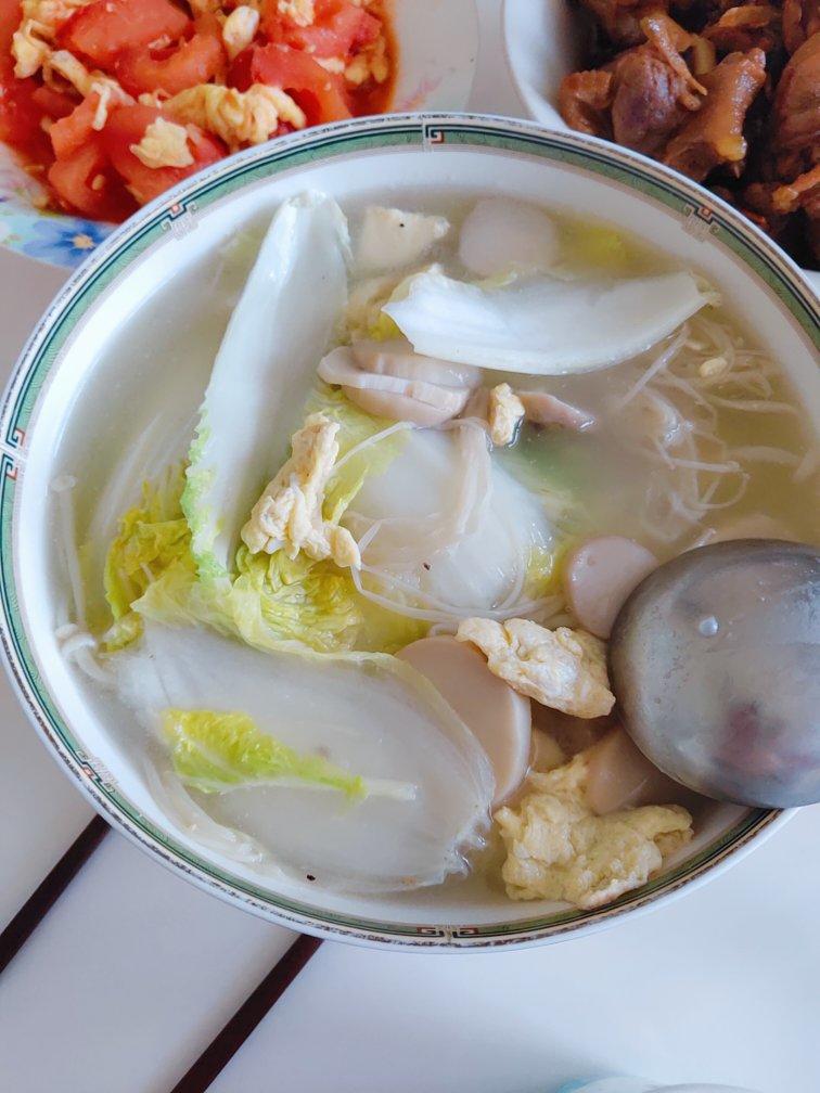 鲜美杂菇白菜汤