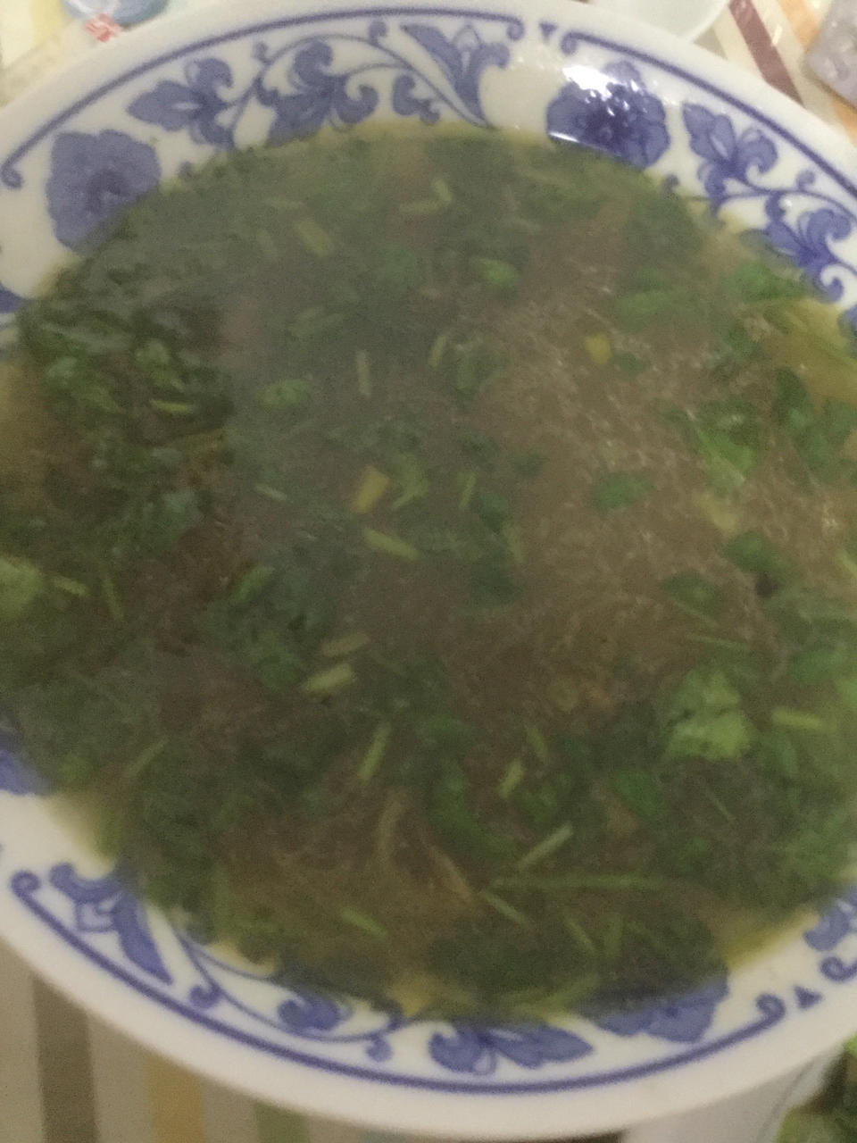 补铁鸭血粉丝汤