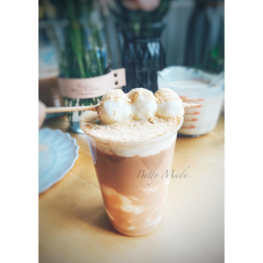 《Tinrry+》半仙豆夫喜茶的热销款奶茶在家自己做！小丸子豆乳奶盖茶