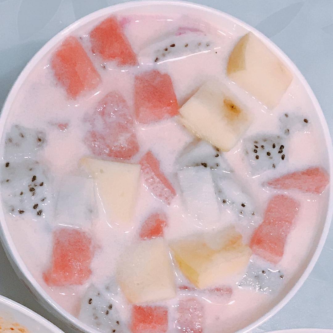 tracyxi做的椰奶水果捞(满记甜品)