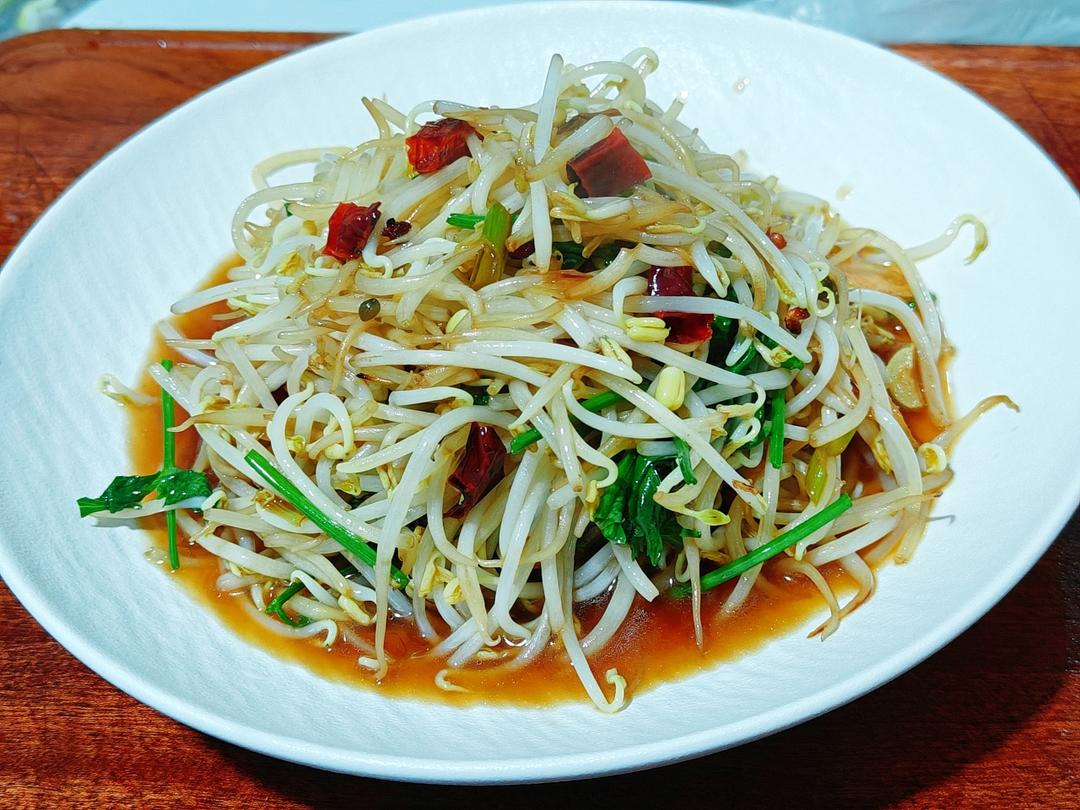 脆嫩爆炒绿豆芽｜不出水不软烂 快手家常菜