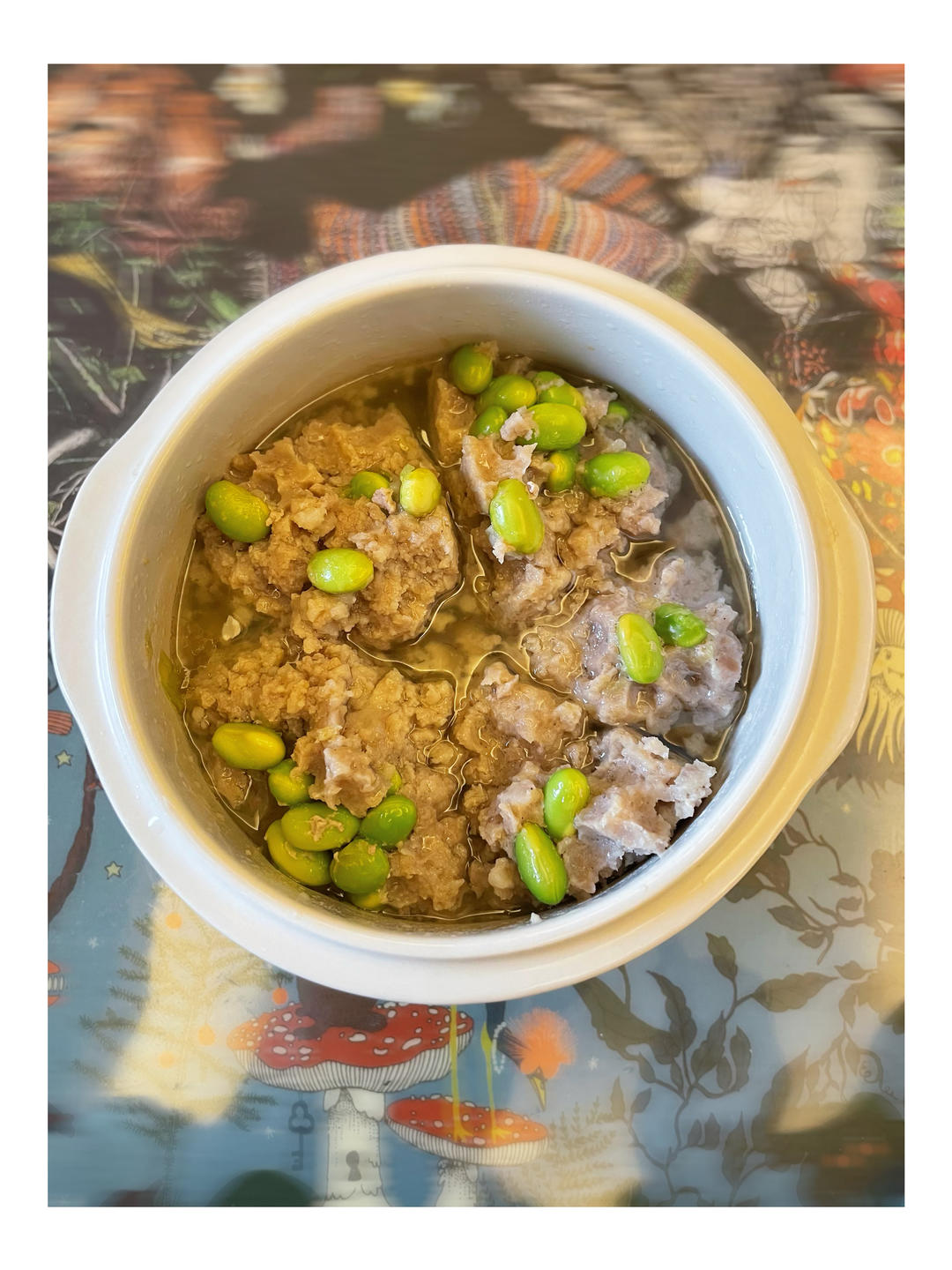 鲜掉眉毛的 毛豆米蒸肉