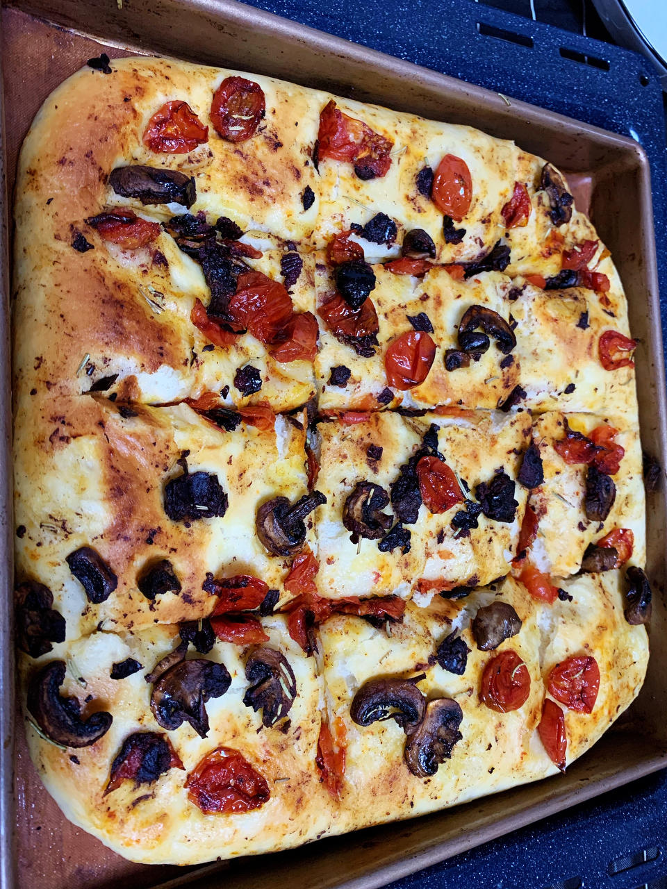 无糖版意式佛卡夏面包