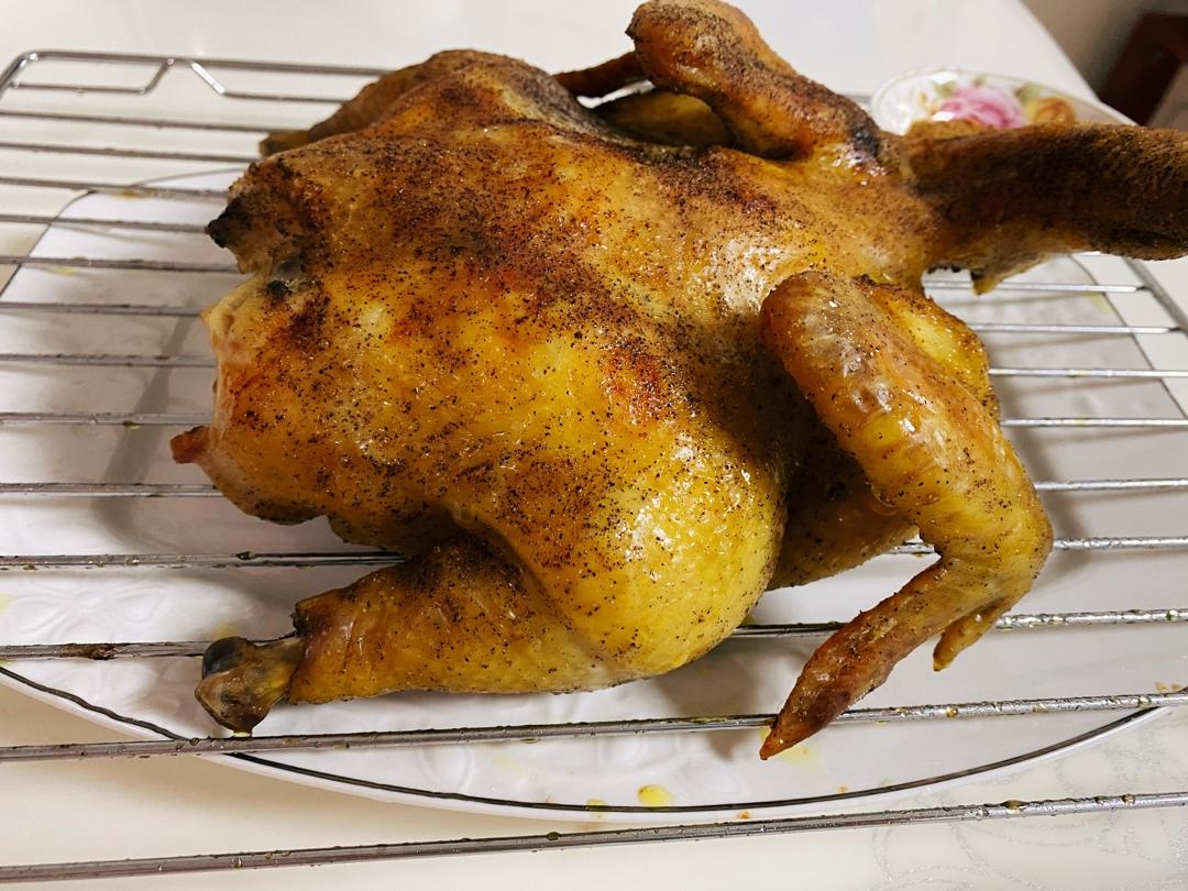 田螺姑娘超级简单不用腌制脆皮烤鸡